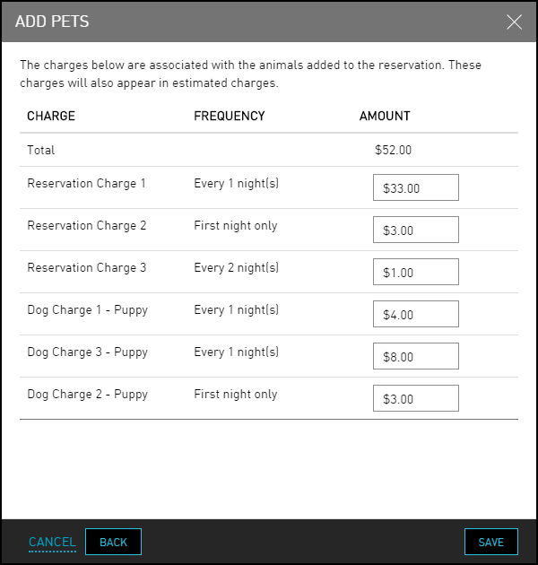 A screenshot of a screenshot of a pet reservation

Description automatically generated